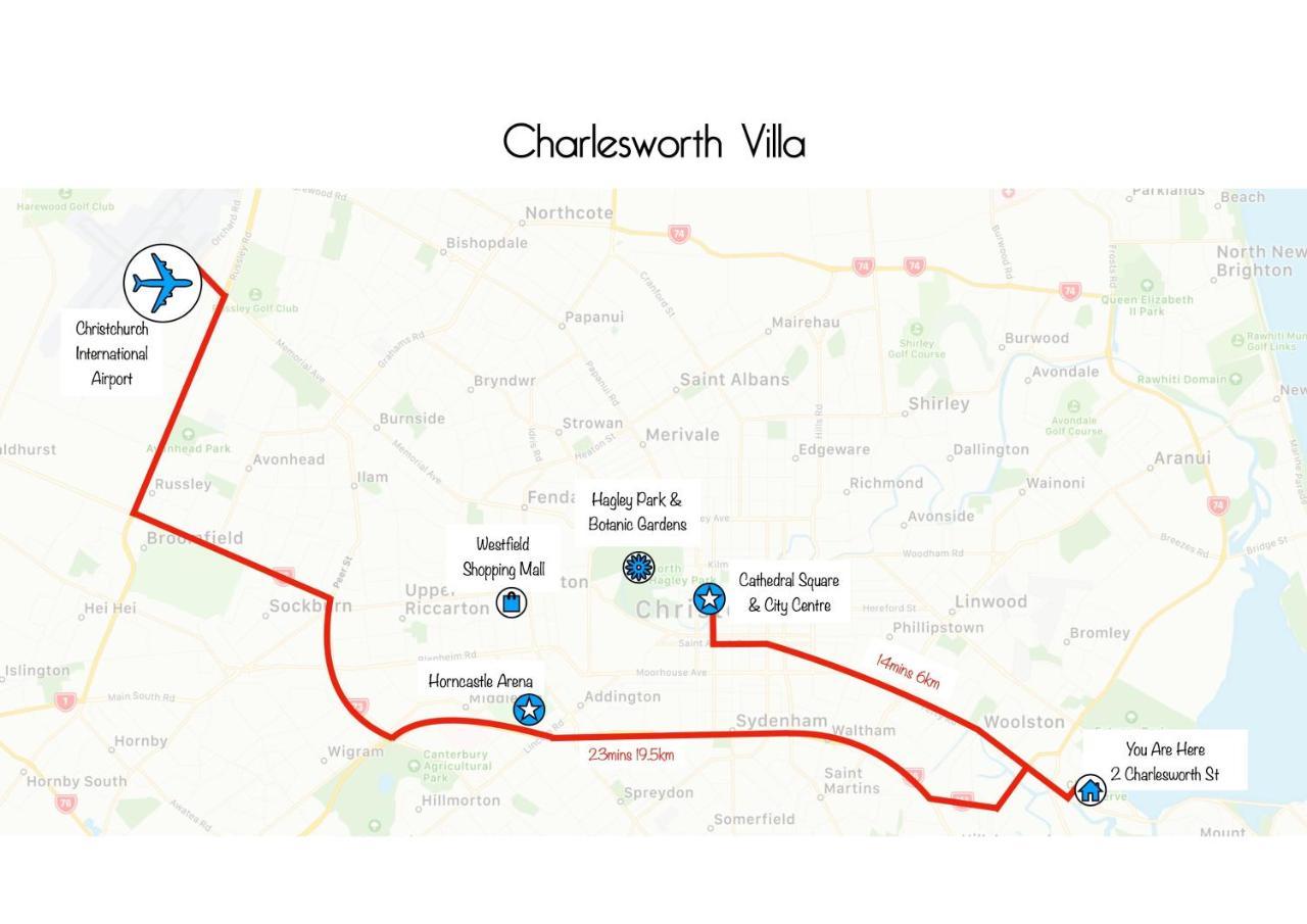 Charlesworth Villa - Christchurch Holiday Homes Экстерьер фото
